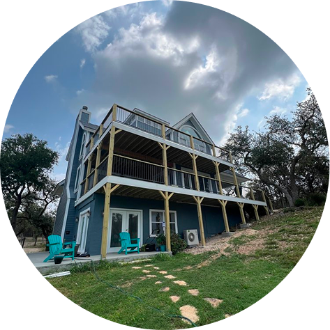 Beautiful multi-level deck in Austin, Texas.